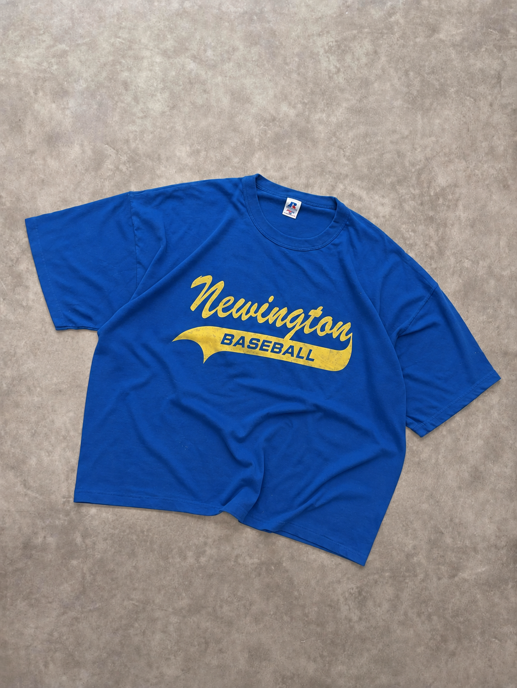 Tee-shirt Russell Athletic Vintage Newington Baseball Bleu