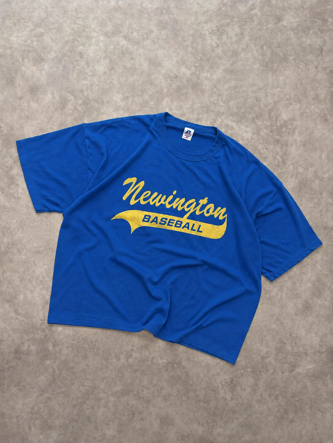 Tee-shirt Russell Athletic Vintage Newington Baseball Bleu