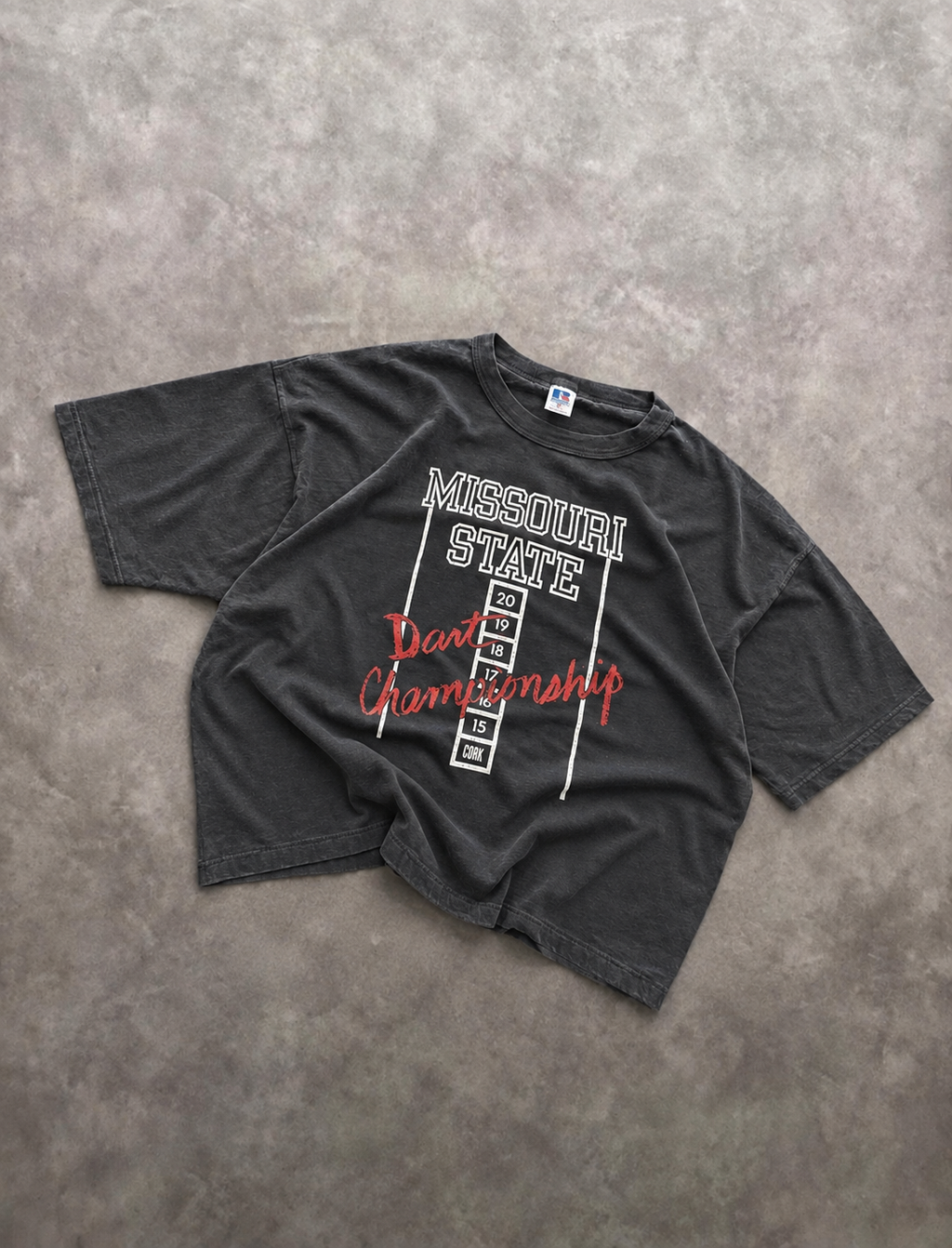 Tee-shirt Russell Athletic Vintage Missouri State Noir