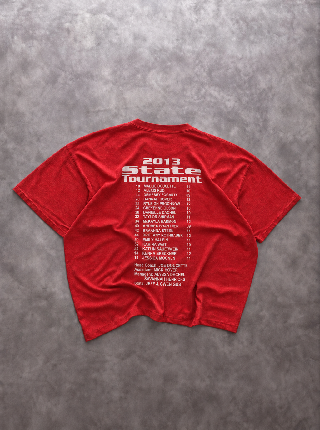 Tee-Shirt Russell Athletic Vintage Colfax State Basketball Rouge – College Sports