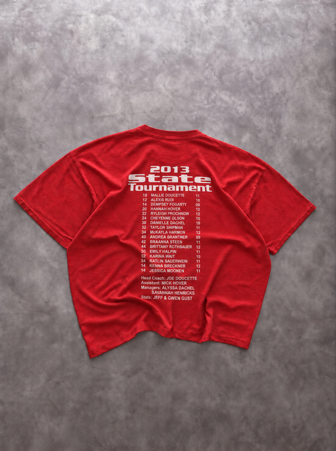 Tee-Shirt Russell Athletic Vintage Colfax State Basketball Rouge – College Sports