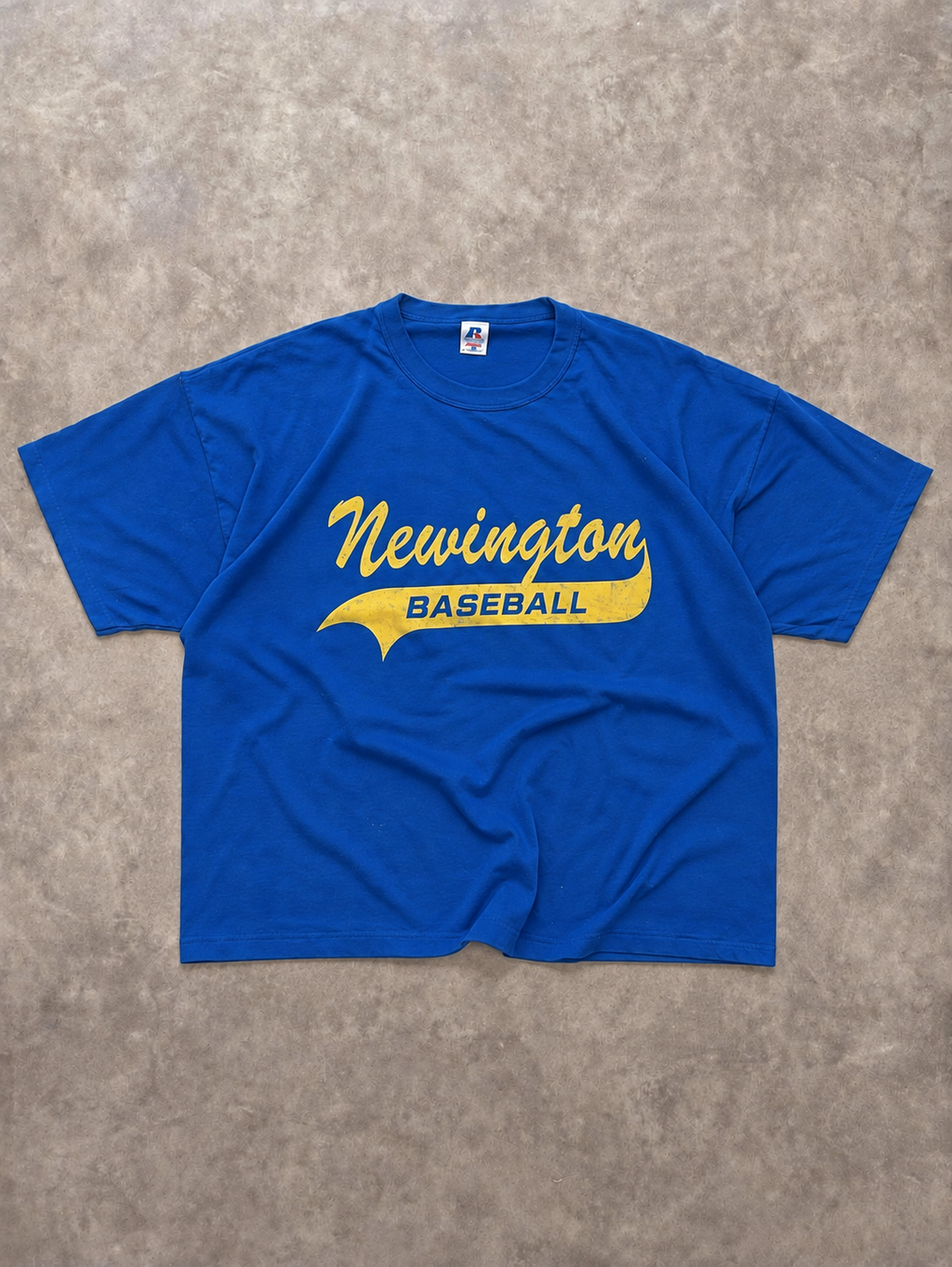 Tee-shirt Russell Athletic Vintage Newington Baseball Bleu