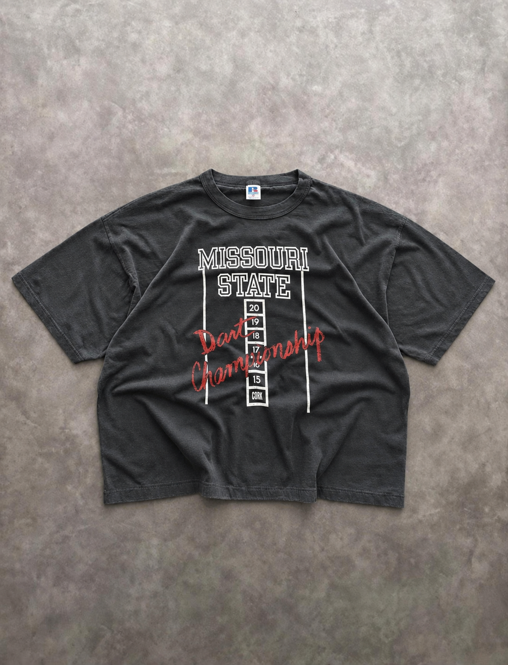 Tee-shirt Russell Athletic Vintage Missouri State Noir