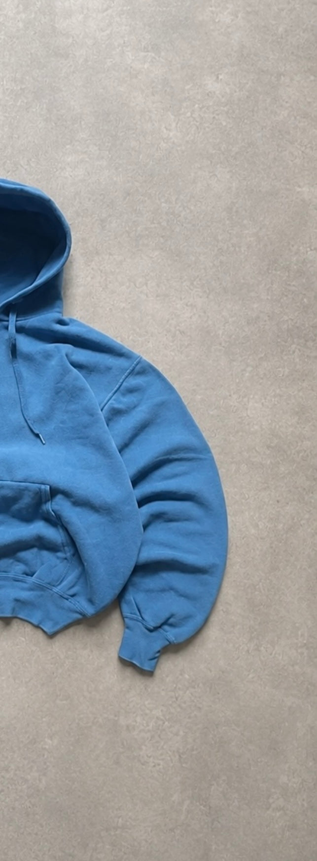 Hoodie Vintage Russell Athletics Bleu – 90s Y2K Sportswear USA