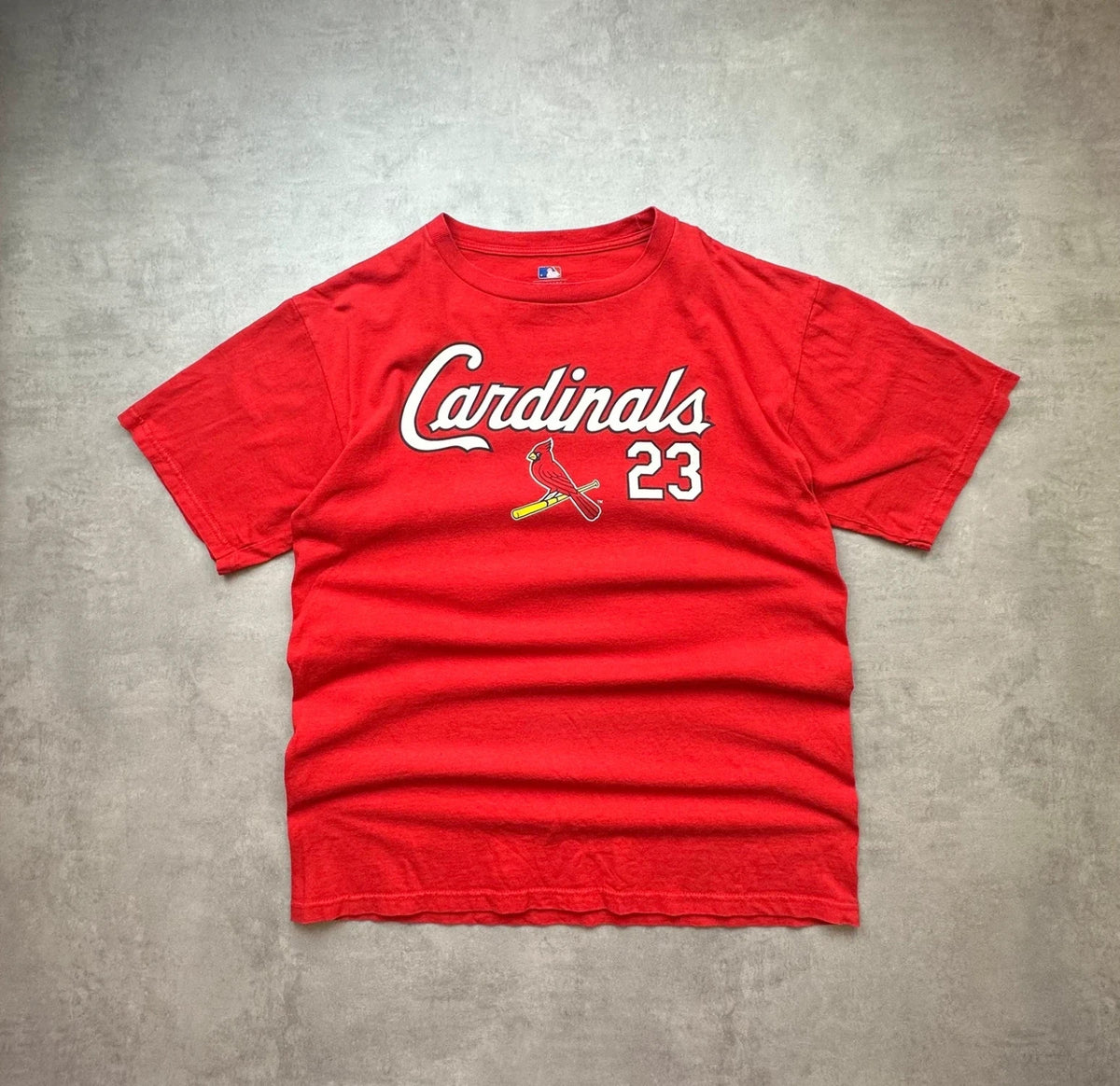 Tee-Shirt Vintage Majestic St. Louis Cardinals David Freese #23 Rouge