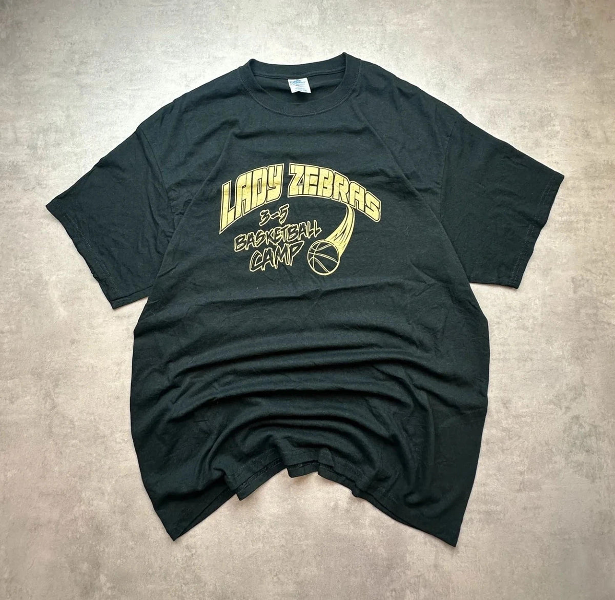 Tee-Shirt Vintage Lady Zebras Noir