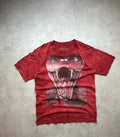 Tee Shirt Vintage The Mountain Snake Print Rouge – Graphic Serpent Y2K 90s Streetwear