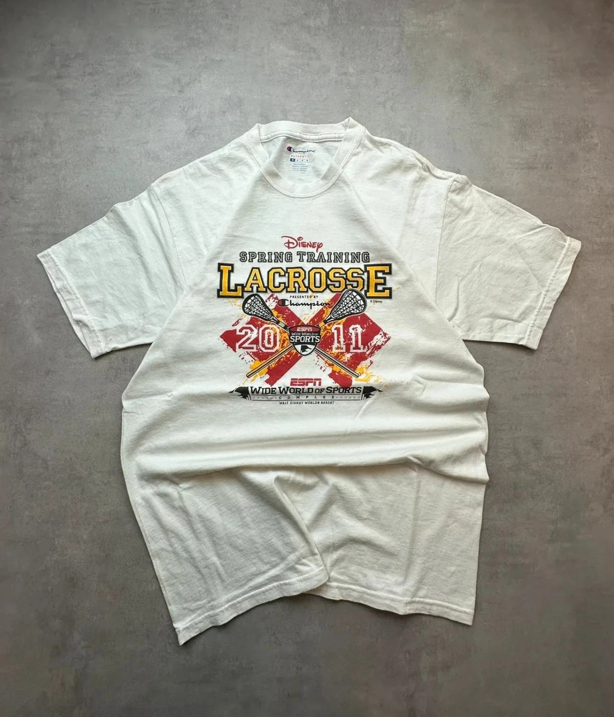 Tee Shirt Vintage Disney Spring Training Lacrosse Blanc – ESPN Sports