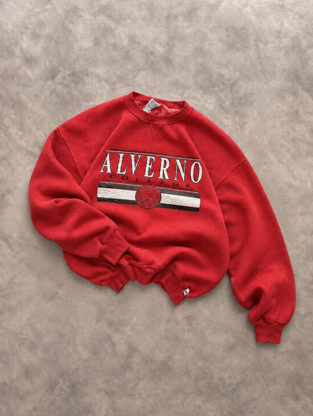Sweat Russel Athletic Vintage Alverno College – Rouge