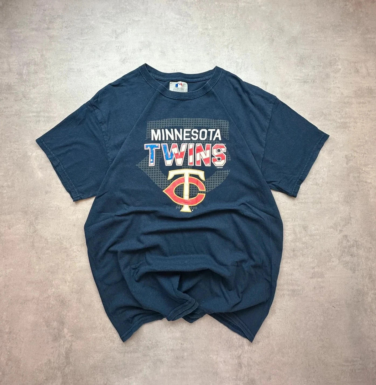 Tee Shirt Vintage MLB Minnesota Twins Navy – Logo Baseball