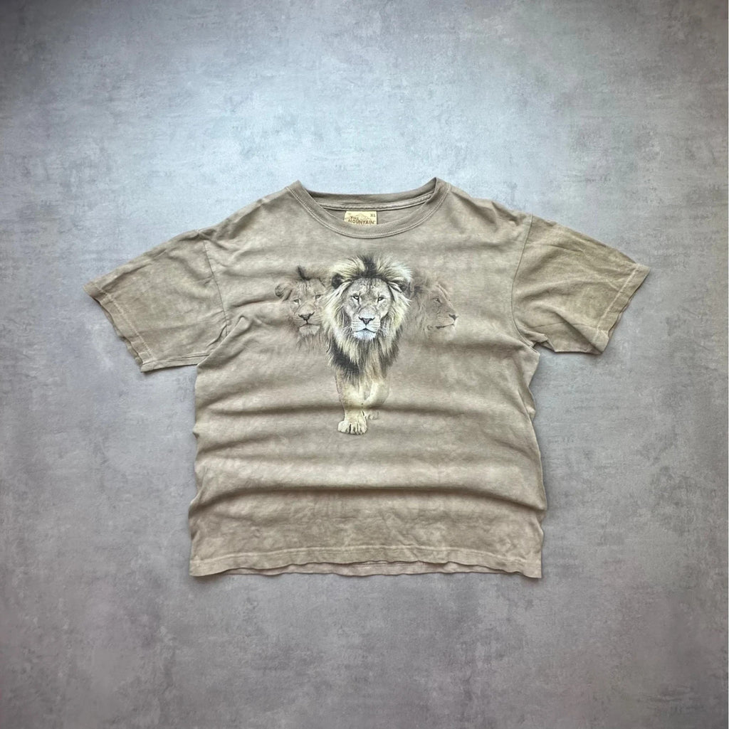 Tee-Shirt Vintage The Mountain Lions Beige