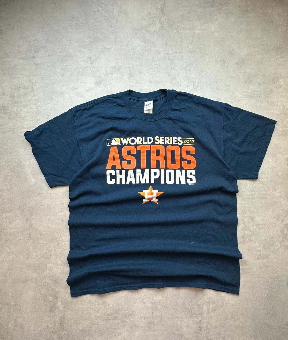 T-Shirt MLB Vintage Astros Champions 2017 Marine