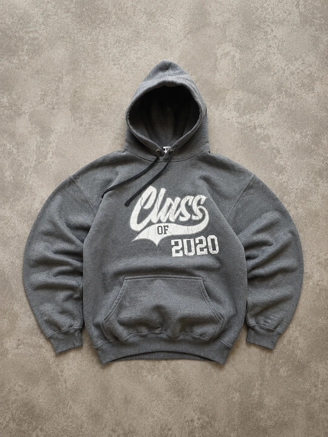 Hoodie Vintage Class of 2020 – Gris Foncé – College USA Y2K