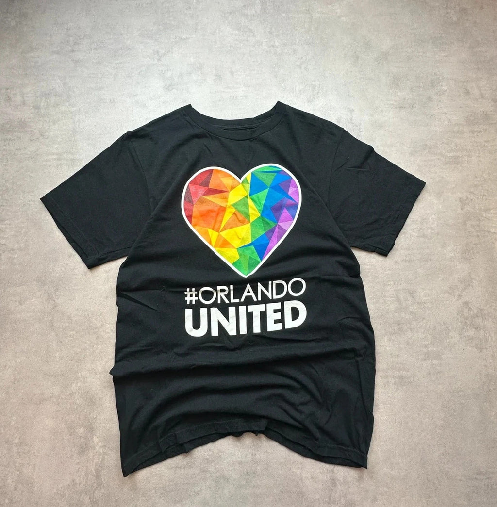 Tee-Shirt Adidas Vintage Pride Edition Orlando United Noir – Taille M