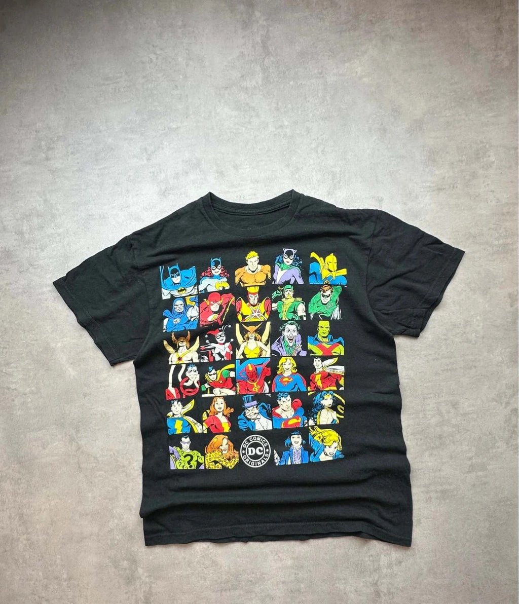 T-Shirt Vintage Youth DC Comics Originals Cartoon Noir
