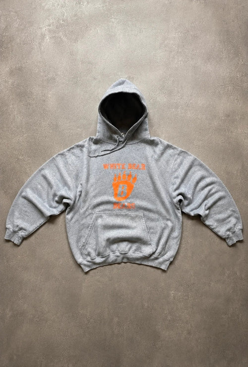 Hoodie Vintage White Bear Bears – Gris Chiné – College USA