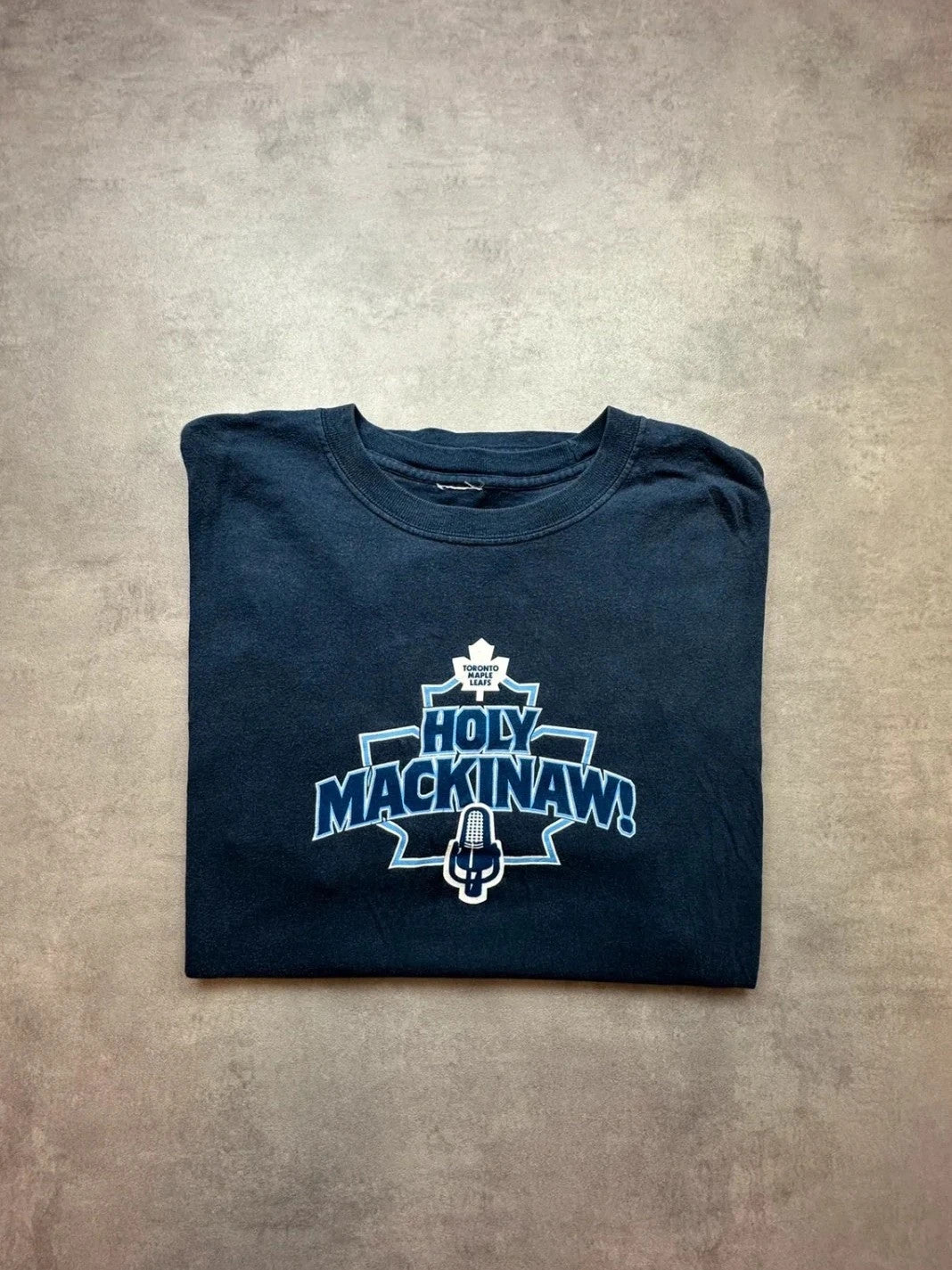 Tee Shirt Vintage Holy Mackinaw Toronto Maple Leafs – Marine