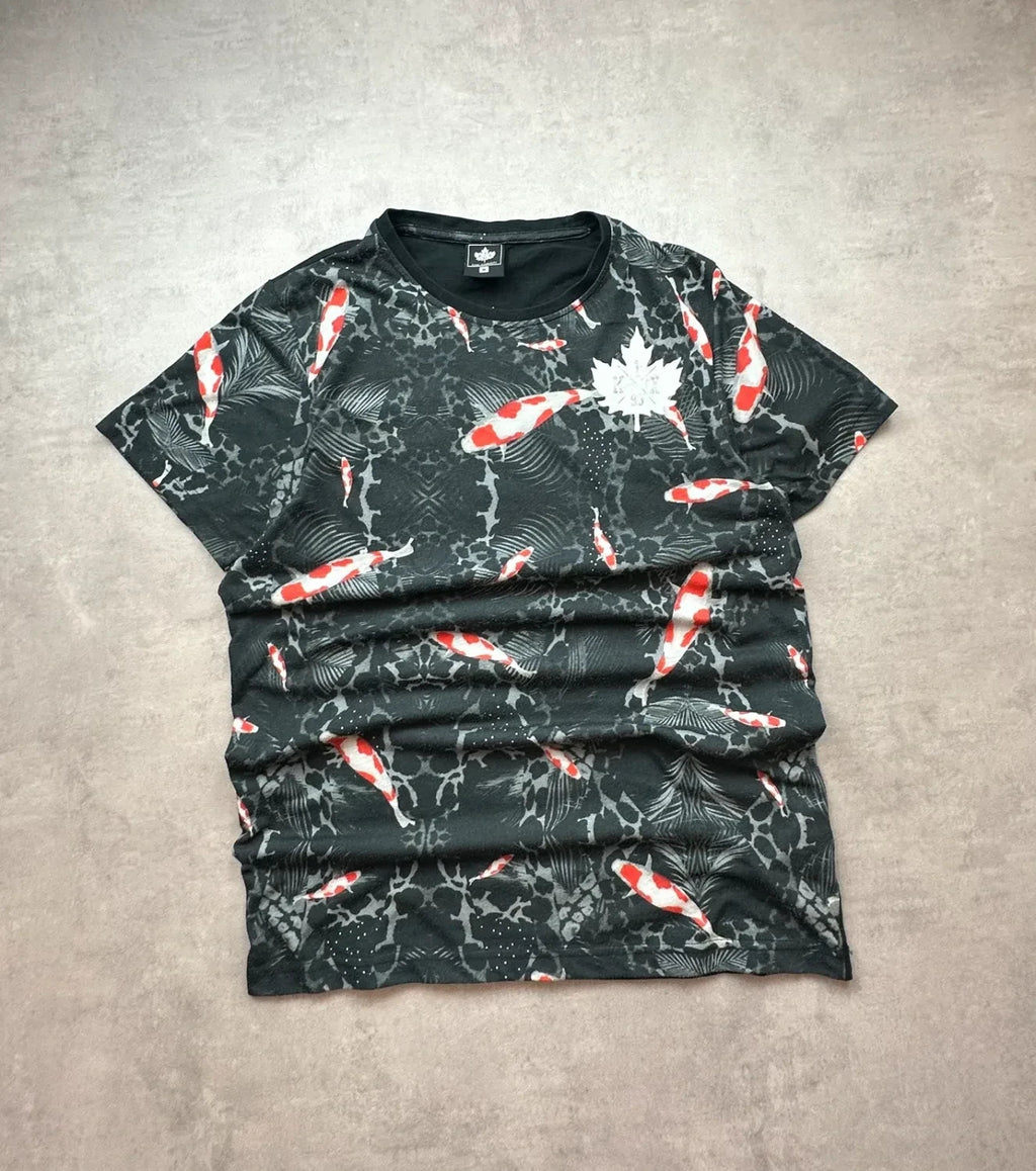 Tee-shirt Vintage Canada Koi Fish Noir | Graphic Tee