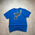 Tee-Shirt NHL Vintage David Backes #42 Bleu