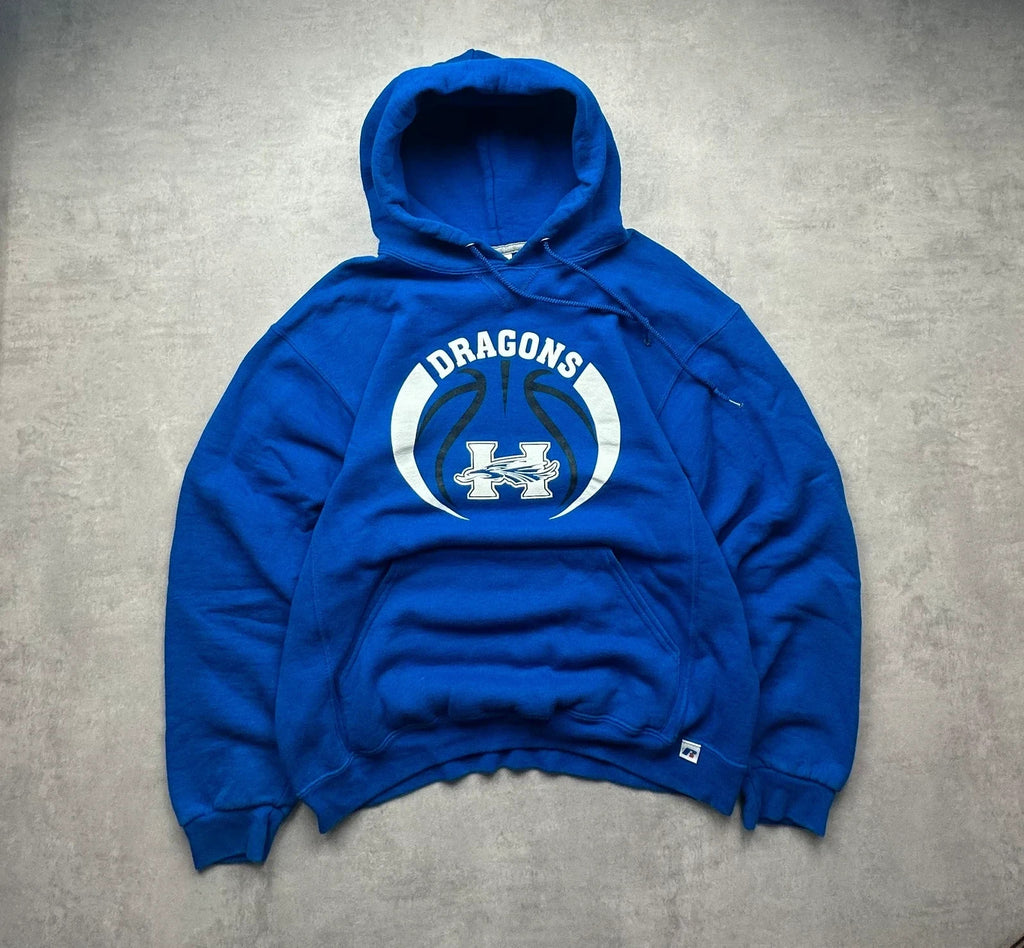 Sweat Vintage Russell Athletic Dragons Basketball – Bleu M