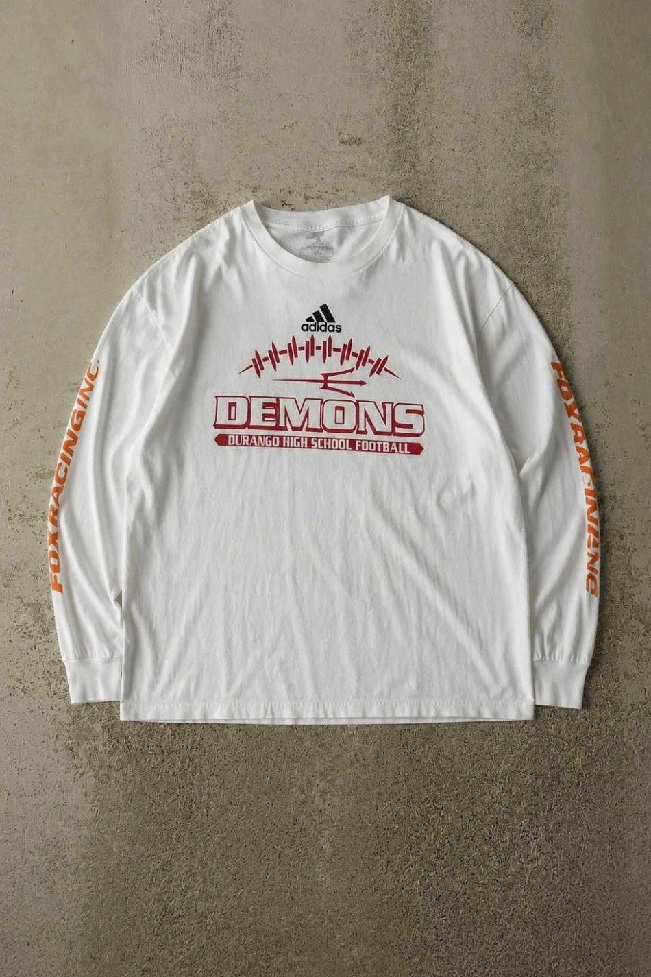 Tee-shirt Longsleeve Adidas Vintage Demons Blanc