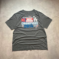 Tee-shirt MLB Vintage Los Angeles Dodgers Majestic 2014 NL Gris Foncé