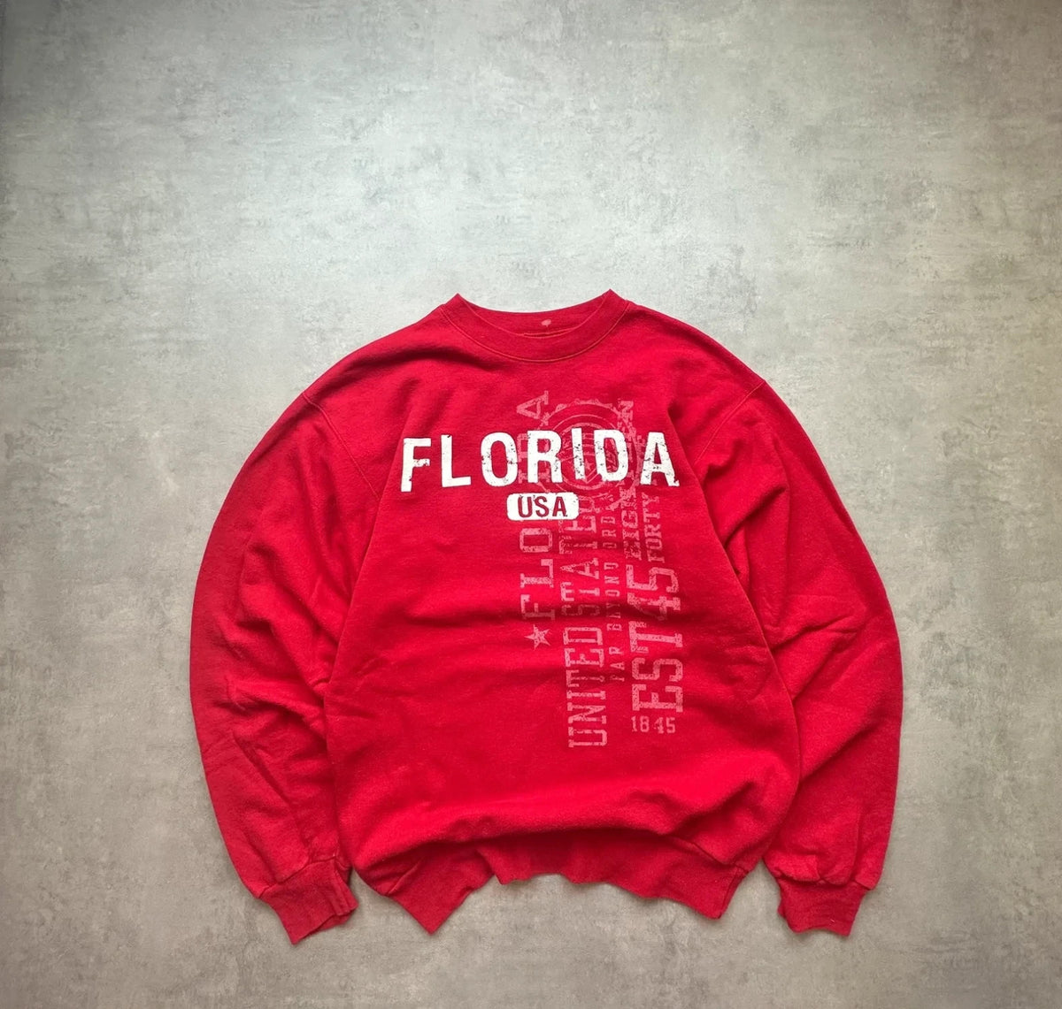 Sweat Vintage Florida USA Rouge – College & Sportswear