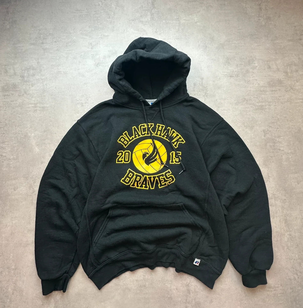 Sweat Russell Athletic Vintage Blackhawk Braves 2015 Noir – USA