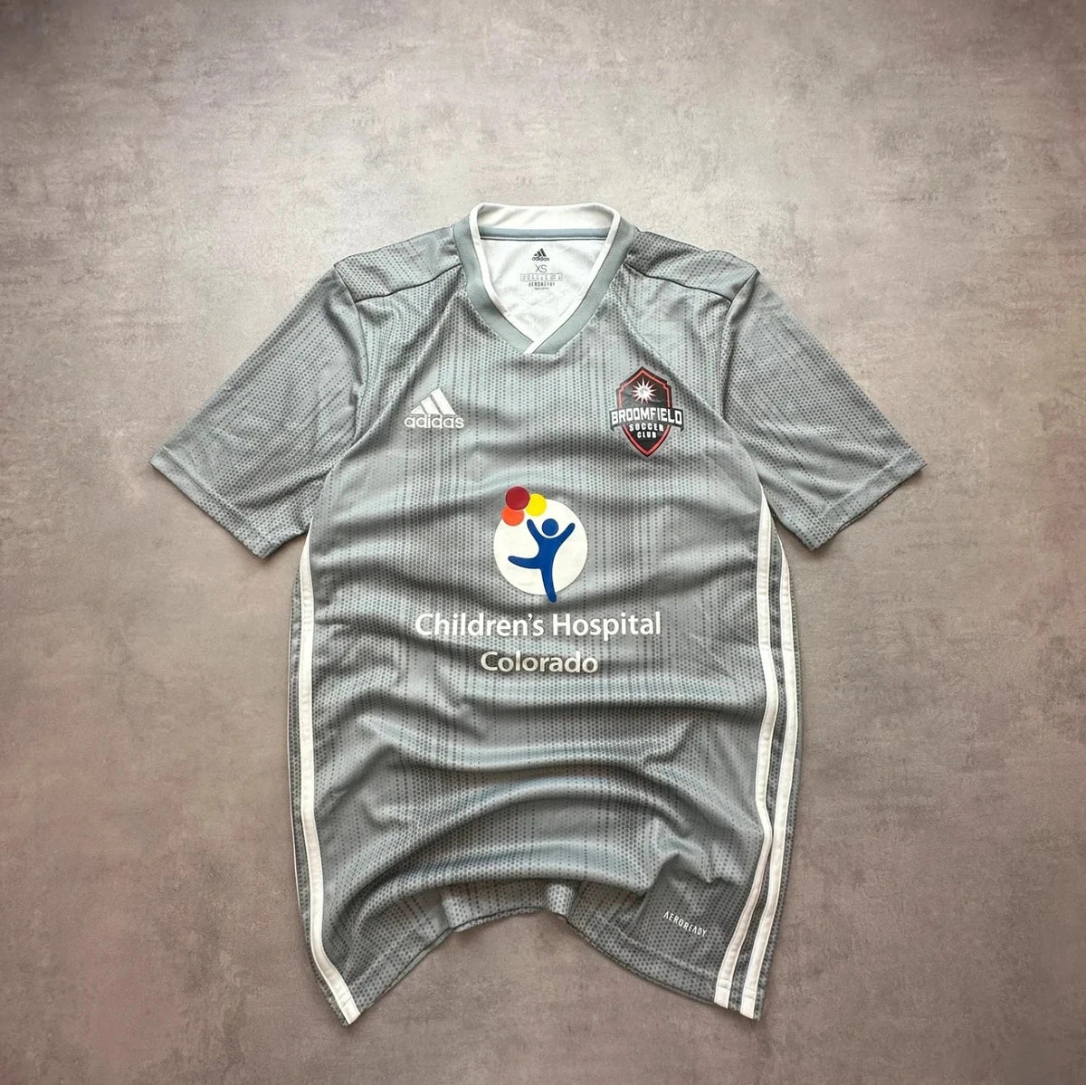 Maillot Adidas Vintage Broomfield Soccer Club Gris – Colorado USA