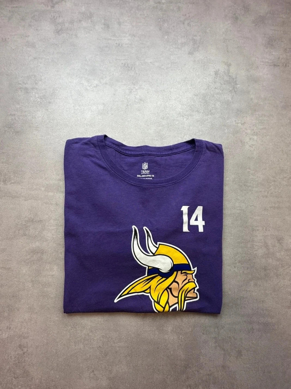 Tee-Shirt NFL Vintage Minnesota Vikings Diggs #14 Violet