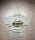 T-Shirt Vintage Animals Print Cerf Gris