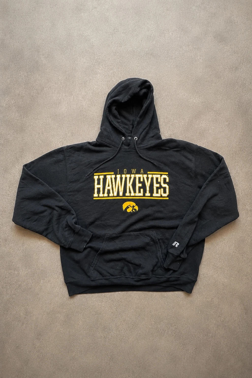 Hoodie Russell Athletic Vintage Iowa Hawkeyes – Noir