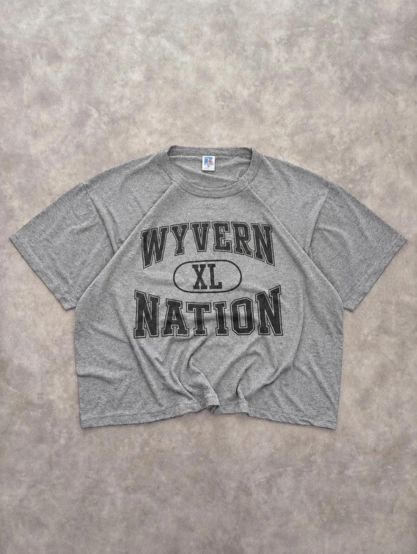 T-Shirt Russell Athletic Vintage Wyvern Nation – Gris
