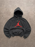Hoodie Vintage Air Jordan Jumpman Noir & Rouge – Sweat Sportswear Y2K Streetwear