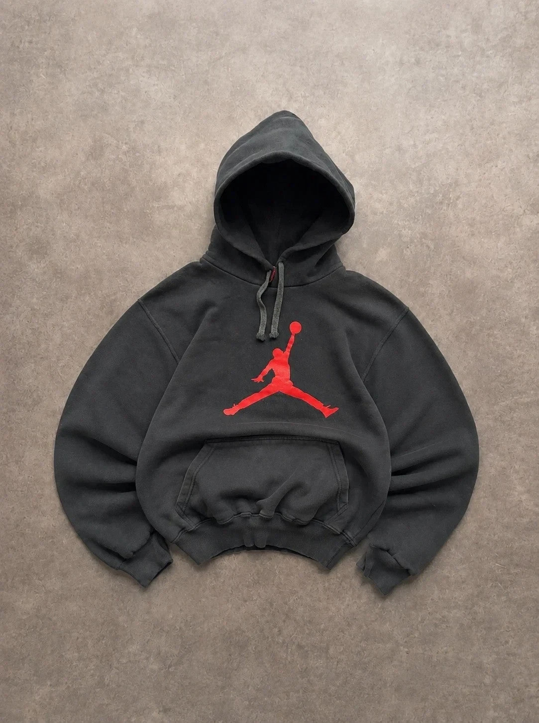 Hoodie Vintage Air Jordan Jumpman Noir & Rouge – Sweat Sportswear Y2K Streetwear
