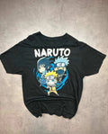 T-Shirt Naruto Team 7 – Naruto Sasuke Kakashi Noir Manga Y2K