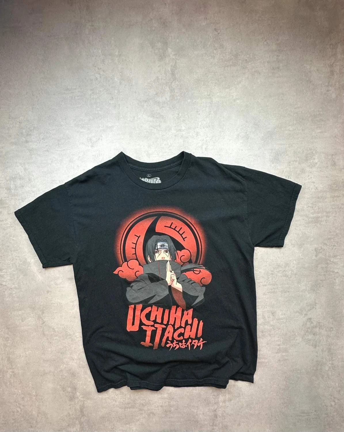 T-Shirt Naruto Shippuden Itachi Uchiha Akatsuki Noir – Manga Y2K