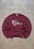 Sweat Vintage Russell Athletic “God Is Love” – Bordeaux