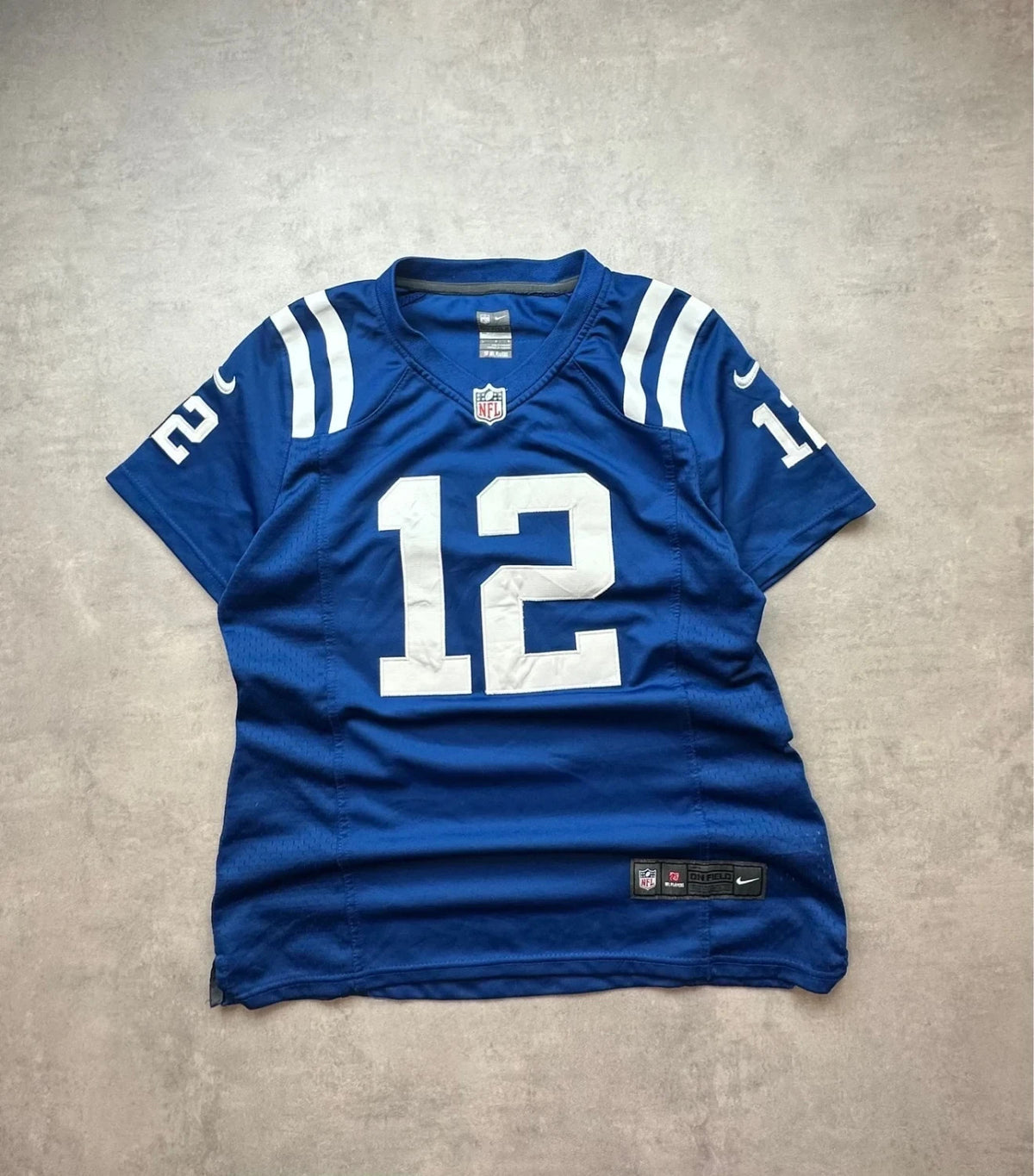 Maillot NFL Nike Vintage Andrew Luck #12 Indianapolis Colts Bleu