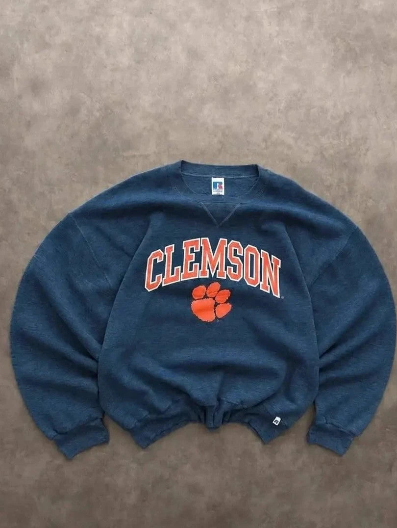 Sweat Russell Athletic Vintage Clemson Gris Foncé