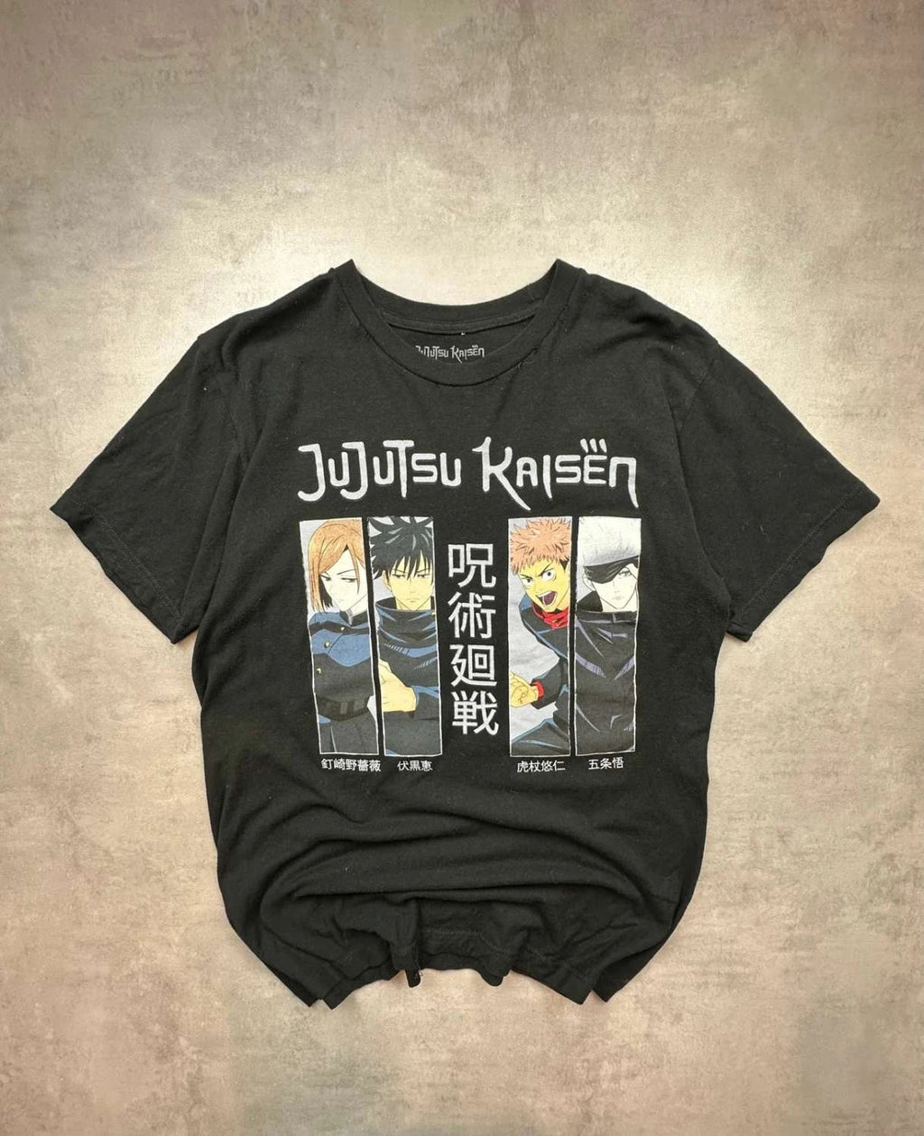 T-Shirt Jujutsu Kaisen Gojo Yuji Megumi Nobara – Manga Noir Y2K