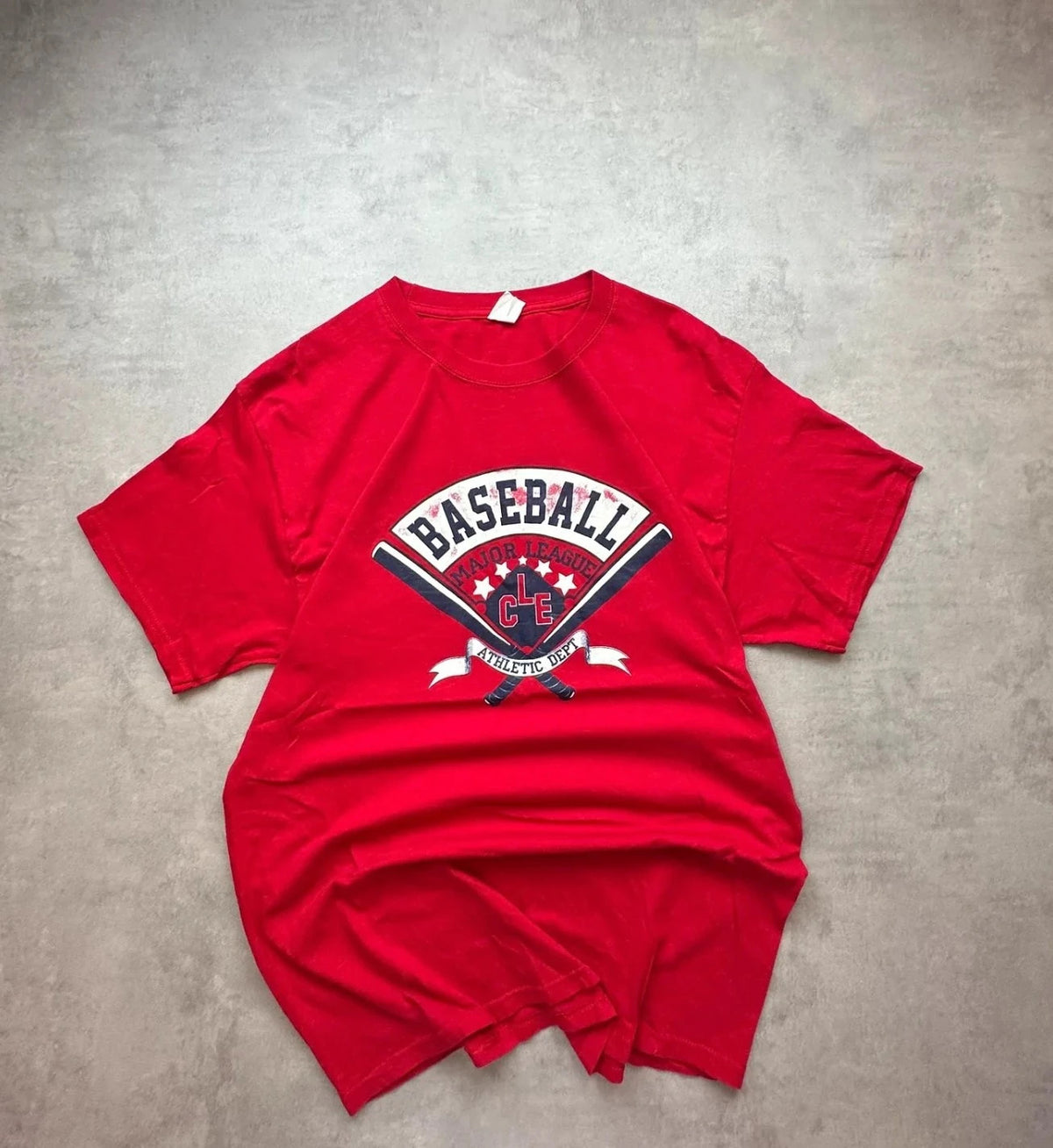 Tee Shirt Vintage Harber Baseball Rouge – Major League