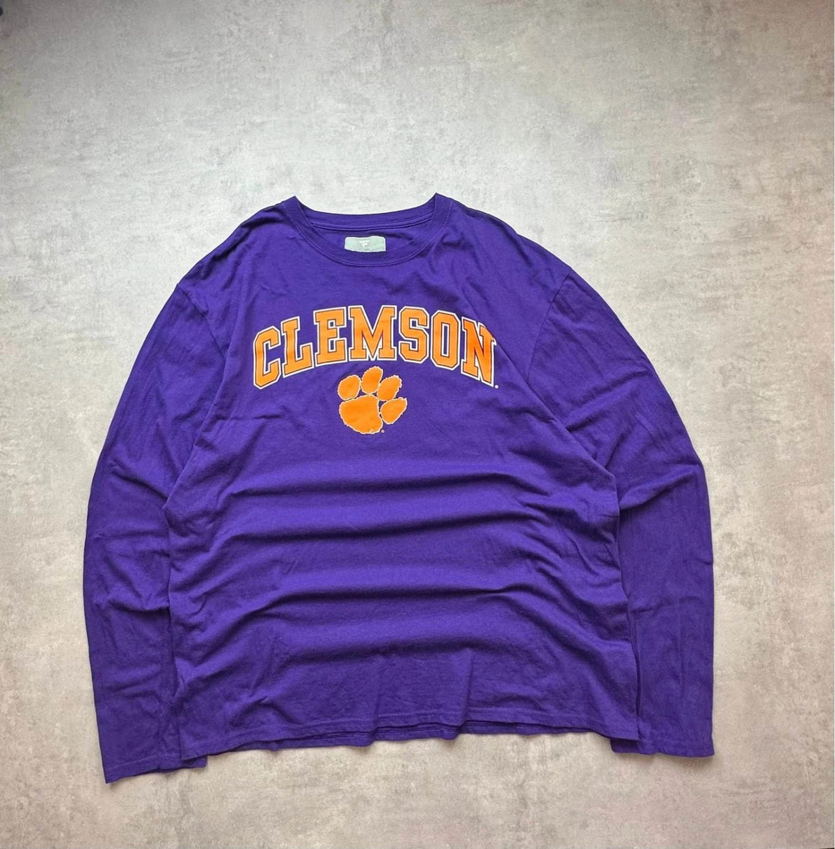 T-Shirt Manches Longues Clemson Tigers Vintage Fanatics Violet