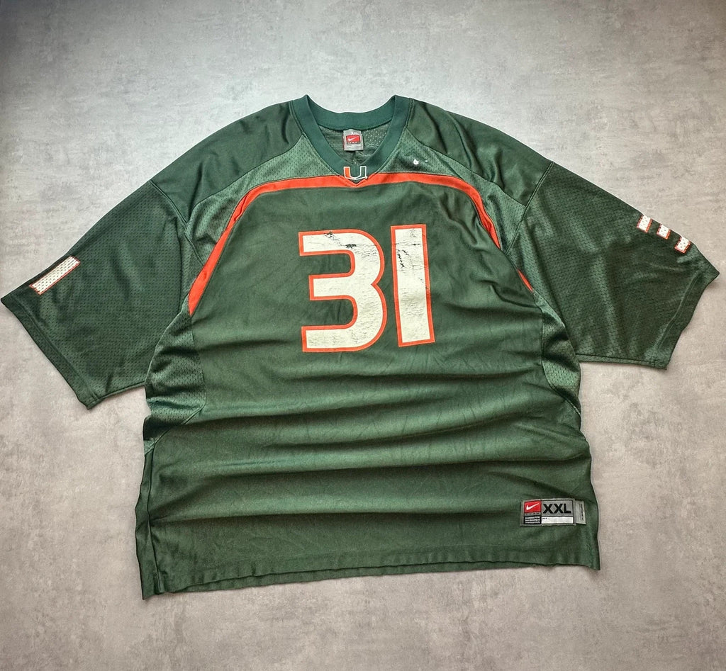 Maillot Nike Vintage Miami Hurricanes #31 Vert