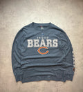 Tee-Shirt Longsleeve Majestic Vintage Chicago Bears Gris
