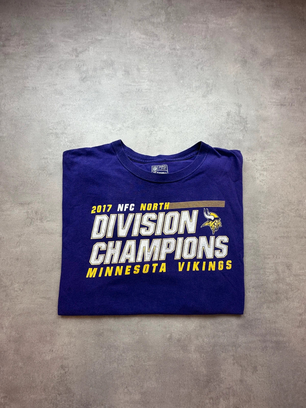 Tee Shirt Vintage Minnesota Vikings NFL 2017 Division Champions – Purple