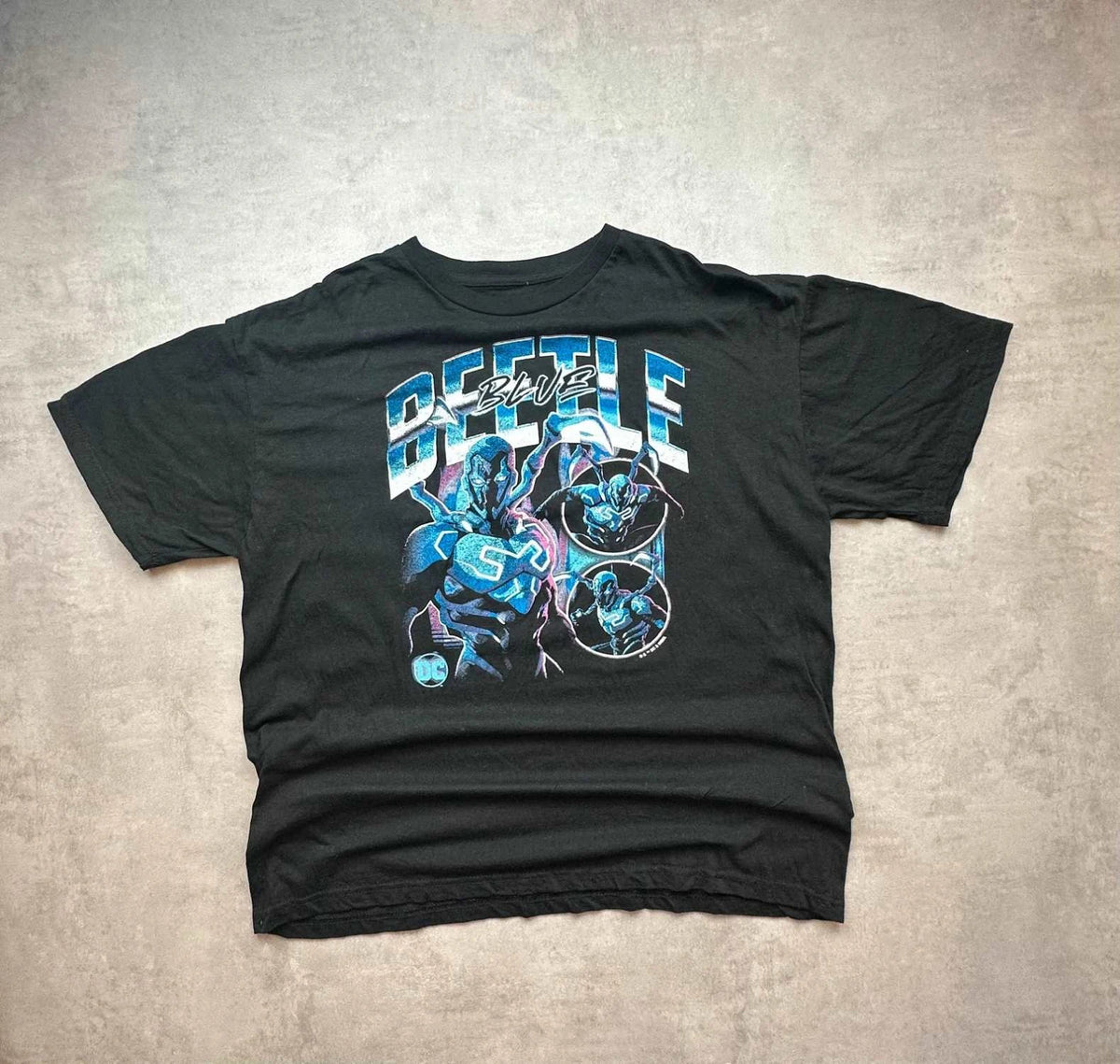 T-Shirt Vintage Blue Beetle DC Comics « Blue Beetle » – Noir