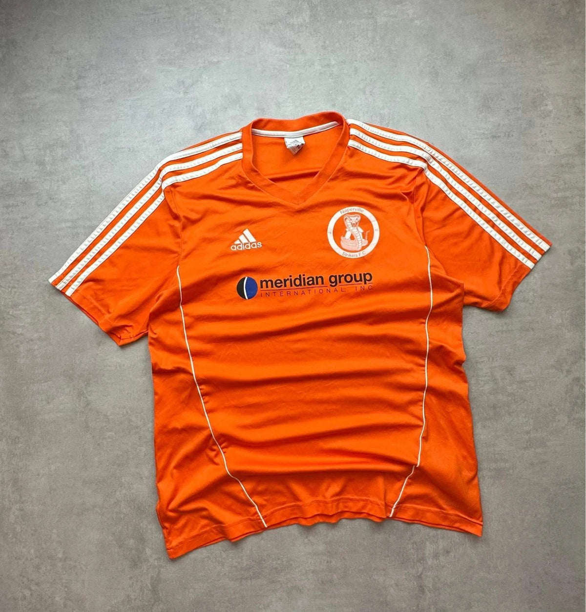 Maillot Adidas Naperville Strikers FC Orange – Football Vintage Y2K 2000s