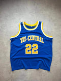Maillot Basketball Vintage Tri-Central #22 – Salsberry – USA – Bleu & Jaune