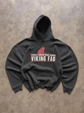 Sweat Hoodie Vintage Forest Grove High School Viking Fab – Gris Y2K